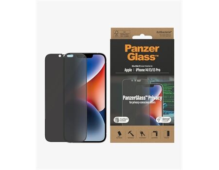 PanzerGlass iPhone 14/13/13 Pro Displayschutz Privacy Antibakt