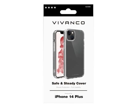 Vivanco iPhone 14 Plus SAFESTEADY Cover trans. SASCVVIPH14