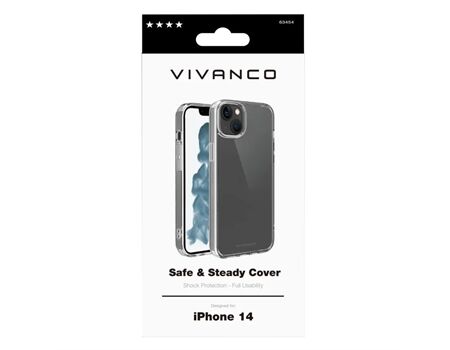 Vivanco iPhone 14 SAFE & STEADY Cover transp. SASCVVIPH14T