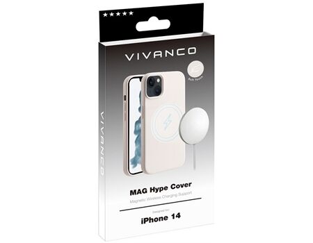 Vivanco iPhone 14 MAG HYPE Cover sand MHCVVIPH14S