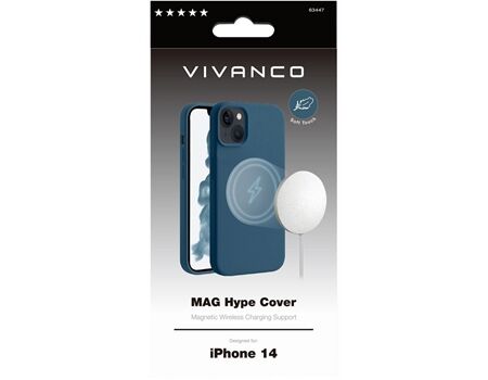 Vivanco iPhone 14 MAG HYPE Cover blau MHCVVIPH14BL