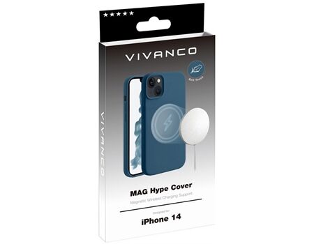 Vivanco iPhone 14 MAG HYPE Cover blau MHCVVIPH14BL