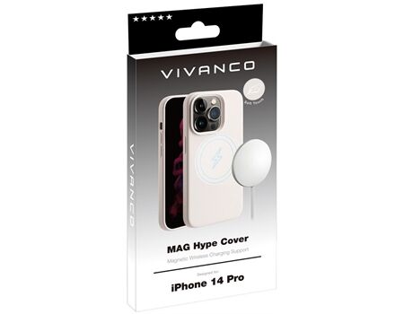 Vivanco iPhone 14 Pro MAG HYPE Cover sand MHCVVIPH14PS