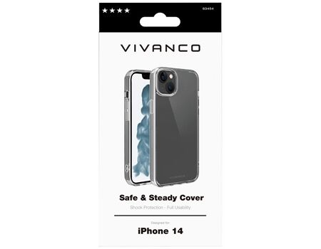 Vivanco iPhone 14 SAFE & STEADY Cover transp. SASCVVIPH14T