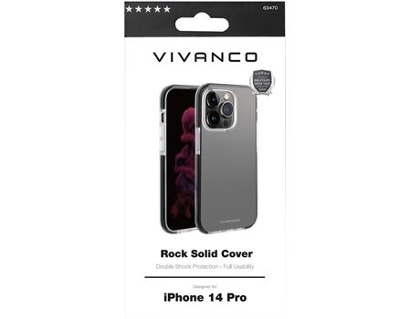 Vivanco iPhone 14Pro ROCK SOLID Cover transp. RSCVVIPH14PT