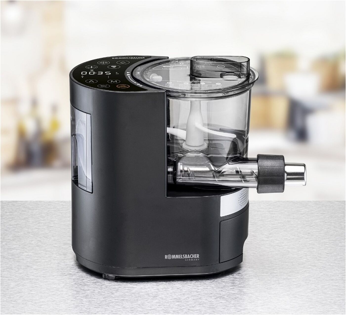 Rommelsbacher Machine à Pâtes PM 220 - Automatique Avec 7 Moules - 800g