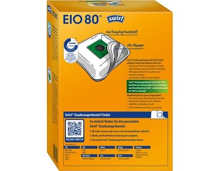 Swirl EIO 80 AirSpace Staubfilterb.