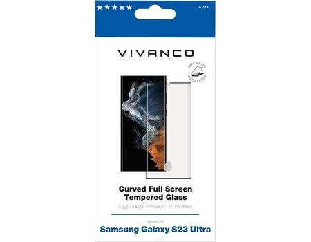 Vivanco Samsung S23 Ultra Displayschutz trans 3DGLASVVSG