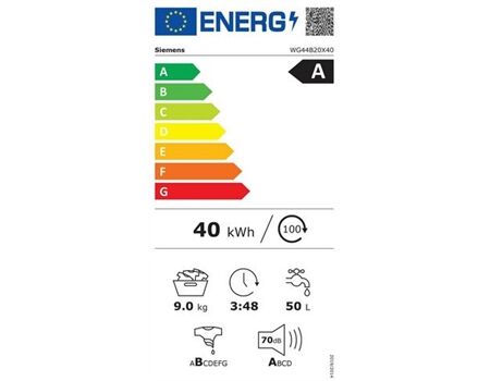 Siemens WG44B20X40/ 9kg / silber / WiFi