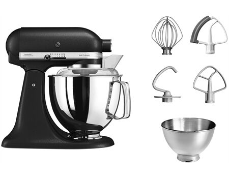 Kitchen-Aid 5KSM175PSEBK Küchenmaschine 4,8L - Gus. Schwarz
