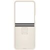 Samsung Z Flip 5 Silikon Case mit Ring creme
