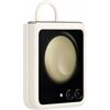 Samsung Z Flip 5 Silikon Case mit Ring creme