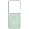 Samsung Z Flip 5 Silikon Case mit Ring mint