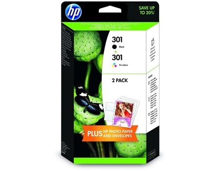 HP Combopack, No.301, J3M81AE, farbig/schwarz