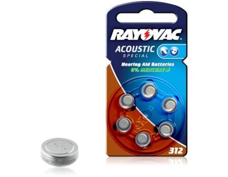 Varta RAYOVAC ACOUSTIC 312/PR41 6er