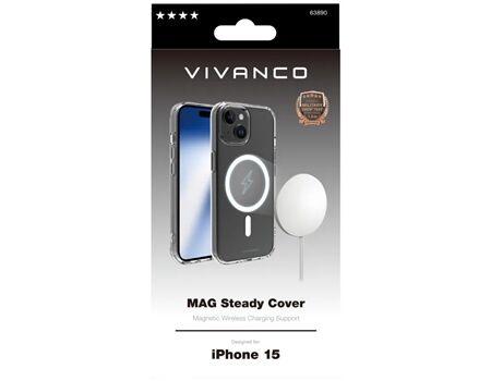Vivanco iPhone 15 Mag Steady Cover transp. MSASCVVIPH15T