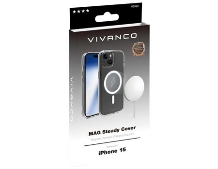 Vivanco iPhone 15 Mag Steady Cover transp. MSASCVVIPH15T