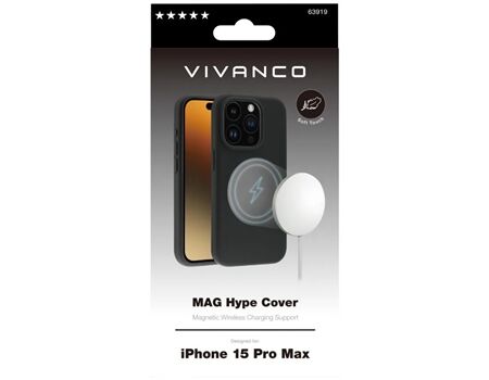 Vivanco iPhone 15 ProMax MagHype Cover sz. MHCVVIPH15PMBK