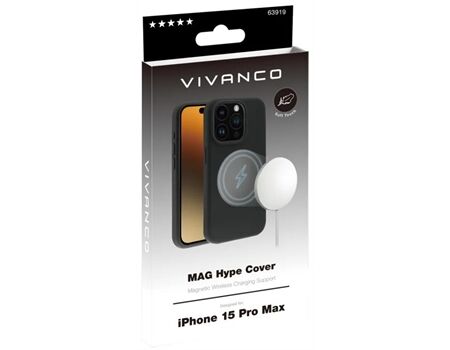 Vivanco iPhone 15 ProMax MagHype Cover sz. MHCVVIPH15PMBK