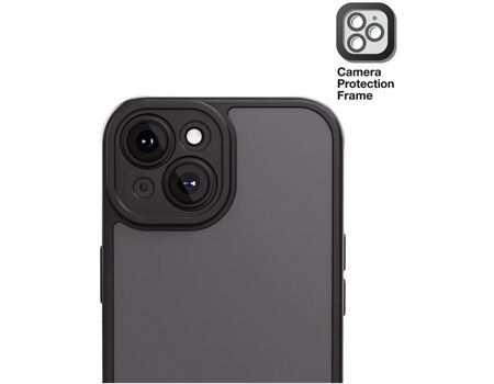 Vivanco iPhone15 FrostedCover semi-transp. FRSTCVVIPH15BK