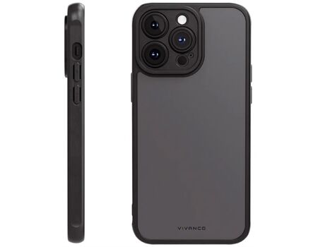 Vivanco iPhone15 ProMax Frosted Cover FRSTCVVIPH15PMBK