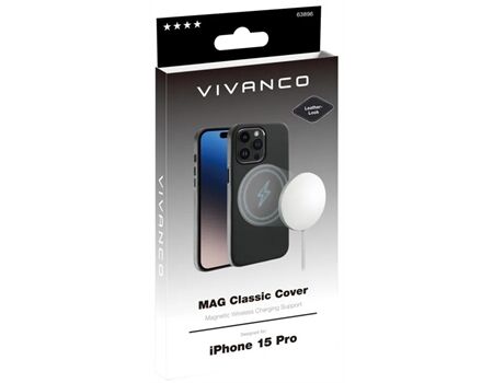 Vivanco iPhone 15 Pro MagClassicCover sz. MCCVVIPH15PBK