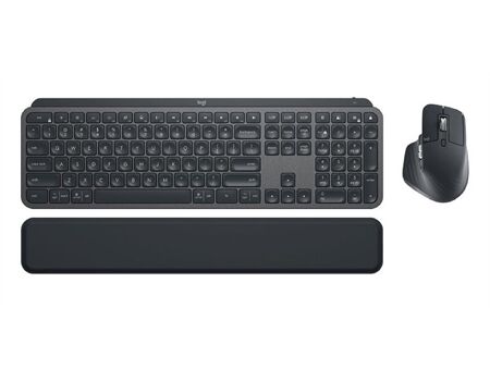 Logitech MX Keys + MX Master 3 + Armwrest Graphite