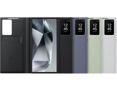 Samsung S24 Ultra Smart View Wallet Case schwarz